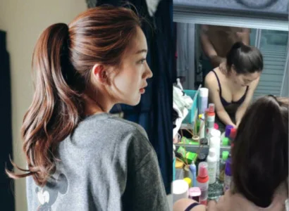 Con bé chổng đít ra cho đút vào